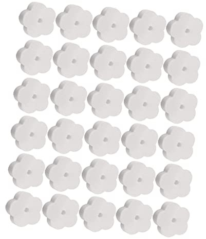 White Flower Designed Filtering Sponge 30pcs for Pools | Oil-absorbing, Dirt and Grease Pickup, 30pcs Set, Suitable for Hot Tubs, Kitchen and Bathtub Use