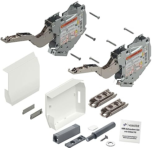 Blum Aventos Tip On Kraftspeicher 960-2215 weiß Klappenbeschlag m. Montageplatte