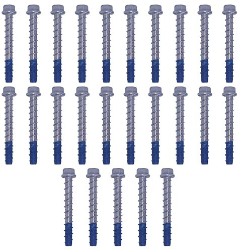 25x Remstaler BETONSCHRAUBE -EDELSTAHL A4- Sechkant mit angepresster Scheibe | Ø6 - Ø12 | ETA Zulassung option 1 | Schraubanker (8x80)