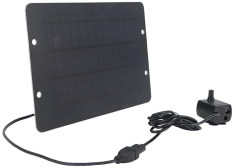 Pompa per Fontana Solare Fai-da-te da 10 W per Giochi D'acqua Fontana per Vasca Solare per Uccelli All'aperto, Fontana Ad Energia Solare per Giardino