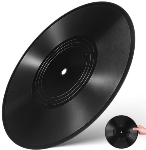 Gadpiparty Disco de vinilo en de 12 pulgadas para decoración de pared, discos de vinilo para decoración estética de pared, discos falsos, proyectos de manualidades, decoración estética del