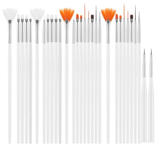 AOZUO 30 pinceles para decoración de pasteles, suministros de panadería, kit de pinceles para pintura de pasteles, herramienta de fondant, cepillo para hornear, herramientas de múltiples funciones