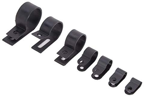 200 Stück Kunststoff-Nylonkabel, Nylon-Kabelklemme, R-Typ-Kabelklemmen, Klemmen, Ketten, Klemmen, Haken, Befestigen Sie Drähte, Kabel, Fittings