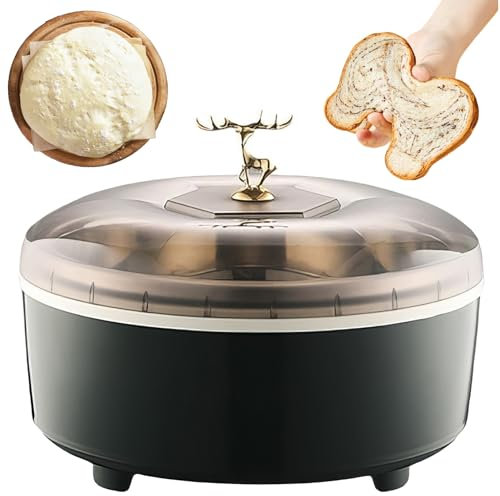 Étuve de Pâte, Machine de Fermentation du Pain 5 L, Température Réglable de 20 À 55 ℃ Et Minuterie de 24 Heures, Boîte de Levée Thermostatique Automatique avec Doublure en Acier Inoxydable Green