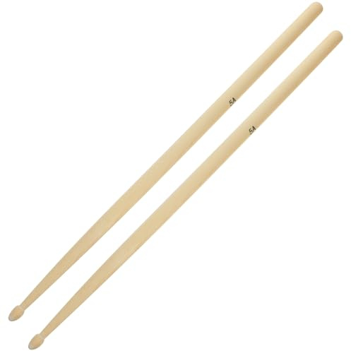 Hoement Baquetas Ligeras y Duraderas para Batería de Madera de Arce para 5a que Mejora la y Resistencia Equipo Adecuado para Niños y Principiantes