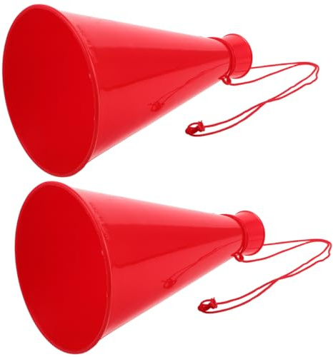 BESPORTBLE 2stücke Megaphone Aus Kunststoff Für Sportveranstaltungen Tragbare Krachmacher Für Partys Und Jubel Robuste Cheerleading Zubehörteile