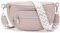 Sasrymnl sac banane femme Rose sac bandoulière femme cuir vegan sacoche banane bandouliere tendance Bandoulière amovible et réglable