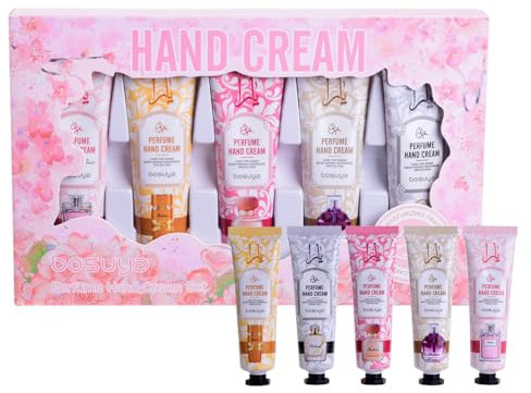 5 Pack Hand Cream for Dry Cracked Hands,Easter Basket Stuffers,Gifts for Women,Girls,Mothers Day Gifts,Teacher Appreciation Gifts,Natural Plant Fragrance Mini Hand Lotion Moisturizing Hand Care Cream
