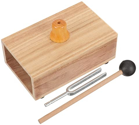 Beaupretty Tuning Fork Con Caja De Resonancia y Martillo Para De Sonido y Yoga Instrumento Musical Para Experimentos Acústicos y