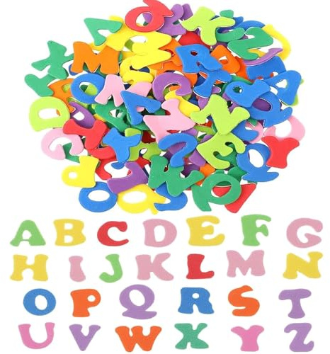Barlone 260 Stück Moosgummi Buchstaben Selbstklebend A-Z, Schaumstoff Aufkleber für Kinder Bunt, Fördert Kreativität & Feinmotorik, Ideal für Scrapbooking, DIY, Schulprojekte, Lernspiele