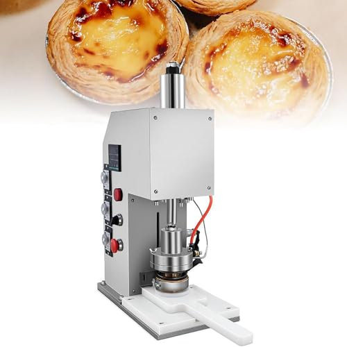 XCSCUK Macchina per la formatura della crostata dell'uovo, Macchina semiautomatica Commerciale per la Produzione di crostate all'uovo, con rilevamento Automatico, per Snack Bar