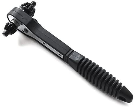 Thewasc 2 in 1 Drill Chuck Key Wrench Hand Drill Chuck Ratchet Wrench Spanner Multifunction Hand Tool Two End