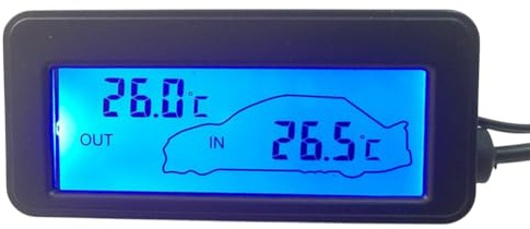 Thermomètre de voiture Thermomètre de voiture Intérieur Intérieur Extérieur