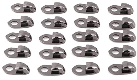 Wakects Stiefelspitzenhaken, 20pcs Legierte Boot -Haken Spitze mit Nieten Zum Aufstieg Wanderschuhe, Kunsthandwerk, Accessoires Im Freien Im Freien