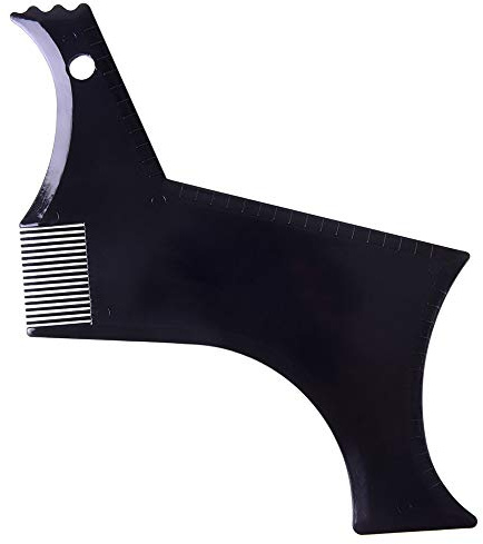 Yinhing Bartformungswerkzeug mit Mehreren Kanten. Bartformer für Müheloses Styling mit Jedem Elektrischen Trimmer oder Haarschneidegerät, Ideal für Fellpflege-Enthusiasten (BLACK)