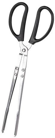 Colcolo Pince à Charbon de Bois, Outil Polyvalent en Acier Inoxydable pour ramasser Les déchets et Le Lors de barbecues, Camping et Cuisine, 41cm