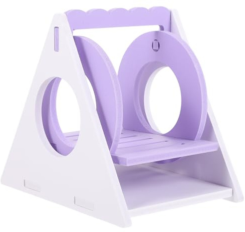 JECOMPRIS Balançoire en PVC pour Petits Animaux Accessoire Ludique pour Cage Jouet Suspendu Stable et Solide Apparence Délicate et Fonctionnelle pour Hamster et Gerbils