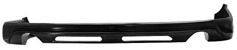 IKON MOTORSPORTS Rear Lip, Compatible with 1998-2002 Honda Accord 2 Door Coupe, JDM Style Unpainted Black Poly-Urethane Air Dam Chin Diffuser Body Kit, 1999 2000 2001