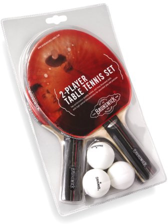 Brunswick 2 Paddle Set with 3 Ball Table Tennis Set