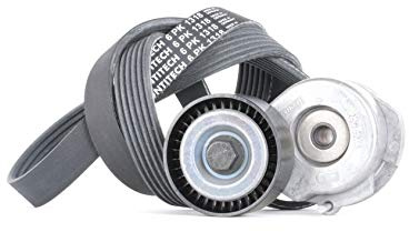 CONTITECH Jeu de courroies trapézoïdales à nervures 6PK1318K2 Poulie de tension compris Compatible avec OPEL Corsa D 3/5 portes S07 Meriva A X03 Corsa C 3/5 portes X01, SUZUKI SWIFT IV FZ, NZ
