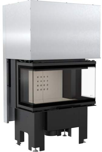 Panorama 3-Scheiben-Kamineinsatz KRATKI NBC 7 mit Schiebetür Ofen Kaminofen Holz