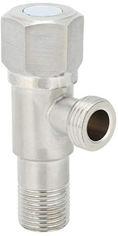 Fdit Edelstahl G1/2in Winkel-Absperrventil Wasser reduzieren Wasserhahnventile oilet Warmwasserbereiter Absperrventil Zubehör MEHRWEG VERPAKUNG