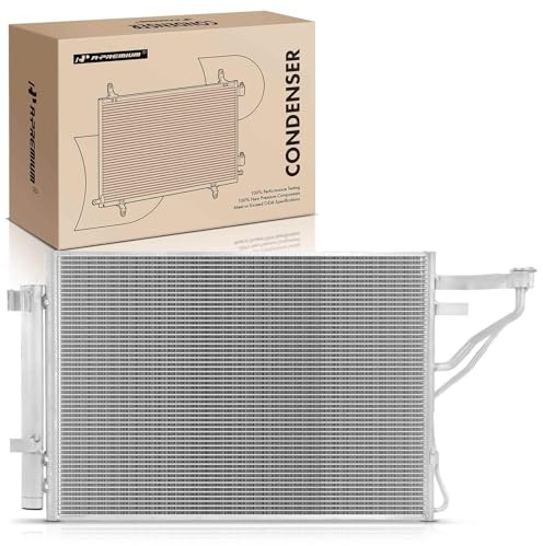 A-Premium Air Conditioning A/C Condenser Compatible with Kia Forte 2010-2013 2.0L 2.4L, Forte Koup 2010-2013 2.0L 2.4L, Forte5 2012-2013 2.0L 2.4L, Replace# 976061M100