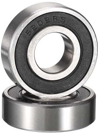 HiPicco 3202-2RS/5202-2RS Angular Contact Bearings, ID 15mm x OD 35mm x Width 15.9mm Double Rubber Sealed Ball Bearings, Pre-Lubricated (GCr15) Chrome Steel 2pcs