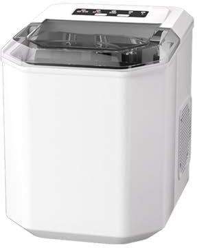 UXHRILSV Household Ice Making Machine, Small Automatic Cleaning Mini Ice Maker Machine, Bullet Ice Cubes Maker for Large and Small Ice Cubes, Portable Ice Maker,A-Europeanstandard220V/50Hz