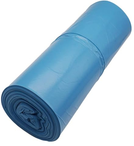 SKIR'CO (40 Stück) Müllsäcke 160 Liter, blau Müllsäcke 90 x 110 cm, Müllbeutel, blau Farbe Müllbeutel