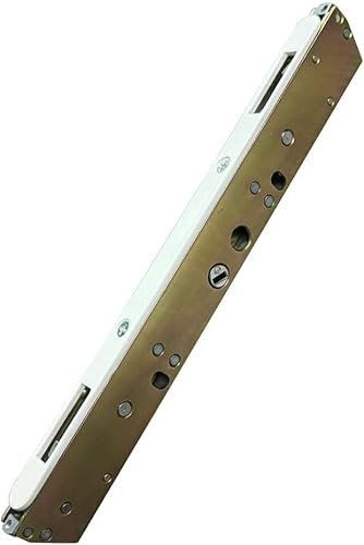 10 Sliding Patio Glass Door Dual Point Mortise Lock Replacement with Faceplate with 9-7/8 Hole Spacing - Locking Mechanism for Center Latch Hole - Replace Door Hardware Security