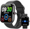 Smartwatch Uomo Donna, 1.91 Orologio Smartwatch con Chiamate Bluetooth e Alexa, Fitness Tracker con Contapassi, Cardiofrequenzimetro/Sonno/SpO2/110 Sportive, IP68 Smart Watch per Android iOS Nero