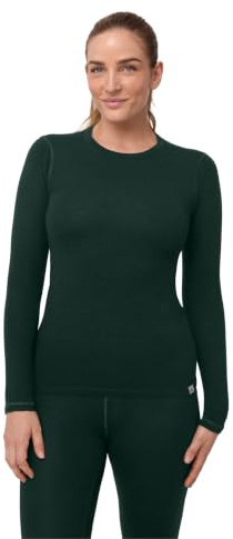 DANISH ENDURANCE Camiseta Térmica Lana Merino Mujer, Manga Larga Invierno | Camiseta Térmica de Lana Merino 180g/m², Cálida y Transpirable con Ajuste Ergonómico, para Senderismo, Esquí y Uso en Casa