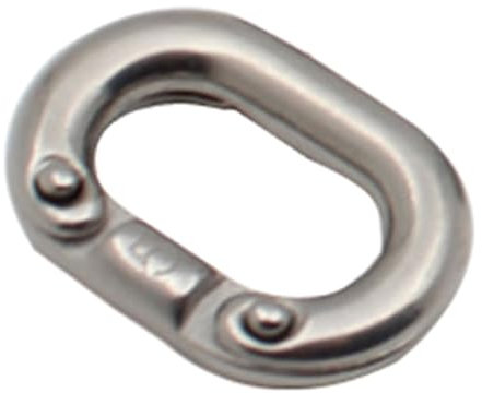 Abcsweet 1 pieza de 316 aceros, ancla de barco, eslabones de cadena, acero de calidad marina C, enlace dividido, ancla de barco, eslabón de cadena