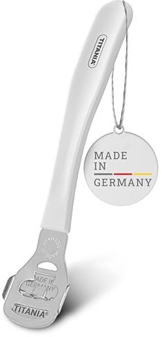 TITANIA® Hornhauthobel mit einer Klinge • Hornhautentferner mit ergonomischem Griff aus Kunststoff • Qualitäts-Hornhautschneider • Made in Germany • Hornhaut-Hobel
