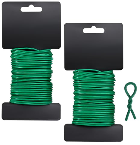 Pflanzenbinder 2,5mm x 10m Weiche Gartendraht Pflanzen Draht für Gartenkletterer, Weinreben, Sträucher und Blumen, Pflanzenstütze im Garten