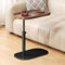 liameya C Shaped Side Table Adjustable Height, 360°Swivel Sofa Table that Slide Under, Modern Small Coffee Table for Couch/Bed/Bathtub, for Living Room, Bedroom (Walnut)