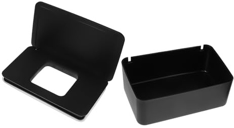 UTHCLO Feuchttücherbox und Pflegeleicht mit Deckel Wasserfest aus Kunststoff Kasten Klein für Feuchtes Toilettenpapier für Zuhause und Wohnzimmer | Tragbarer Feuchttuchspender, Moderne Minimalistische Form, für Zuhause und Wohnzimmer
