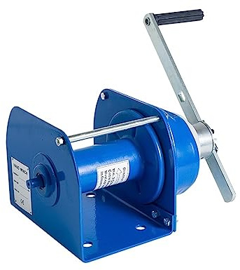 Argano elettrico portatile Verricello manuale, verricello manuale for impieghi gravosi 1T Verricello manuale autobloccante con freno argano tenditore a fune
