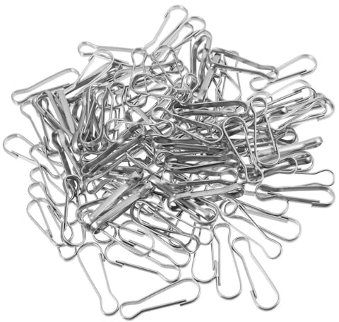 DIYEAH 30PCS Stainless Steel Snap Spring Hooks Flagpole Clip Accessories for Keychains and Hanging Heavy Duty Lanyard Snap Hooks for Outdoor Use