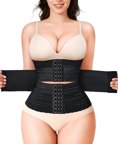 KUMAYES Fajas Reductoras Mujer Moldeadora Waist Trainer Corset Reductor Cinturón Abdomen Segmentada Faja Colombiana Corsé Bustier Shapewear Postparto