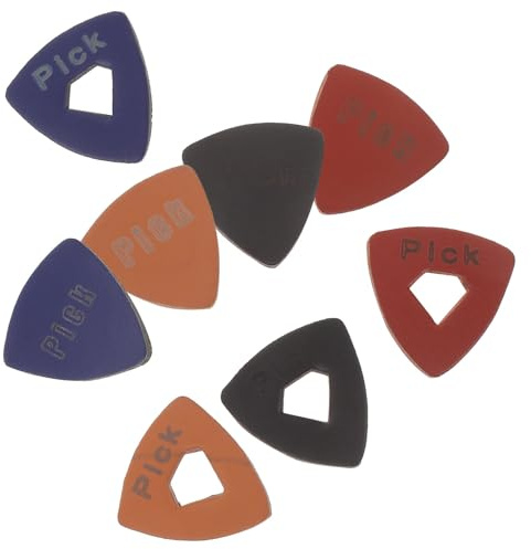 MUELODSIC Gitarrenplektren Leicht aus Leder und Dekorativ 8 Stück für Bass und Saiteninstrumente Beim Fingerpicking und Ukulelespiel