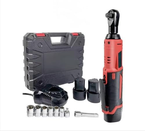 Designed for Tentbox Rapid Installation - E-Bolt Tightener, Cordless Power Ratchet Wrench with ABS Carry Case, 2 Batteries, Multiple Socket Attachments, Charging Dock for Roof Tent Installation