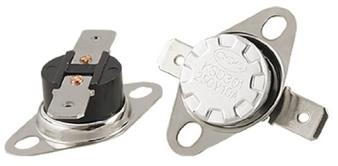 sourcing map 2 x Temperatur Kontroll Termostat Switch 125C Celsius NC KSD301