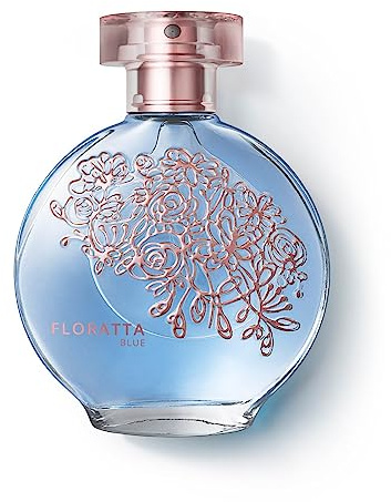 O Boticário | Floratta Blue | Eau de Toilette Mujer | Floral Musk | 75 ml | Perfume con Notas de Bergamota, Rosa Té, Gardenia, Sándalo | Fragancia Femenina Romántica, Fresca, Larga duración | Vegano