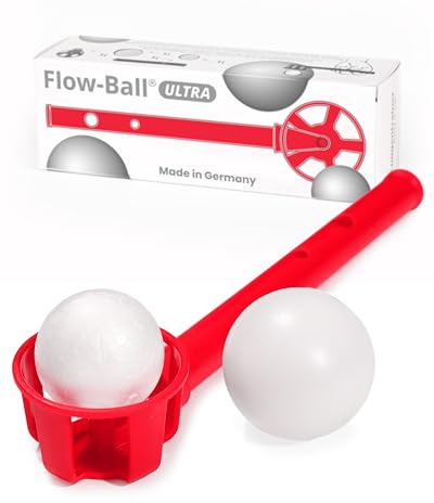 Flow-Ball ULTRA Atemtrainer zur Optimierung Einer konstanten Luftsäule I 8 Verschiedene Widerstände I Atemtrainingsgerät für lockere Atemübungen I Lungentrainer für Junge & ältere Menschen