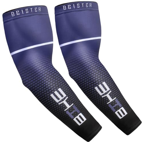 beister Kompressions Arm Sleeves Für Sports, UV Schutz UPF 50+ | Kompression Fördert Durchblutung & Lindert Schmerzen. Atmungsaktiv, Rutschfest Für Sport, Golf, Radfahren & Alltag