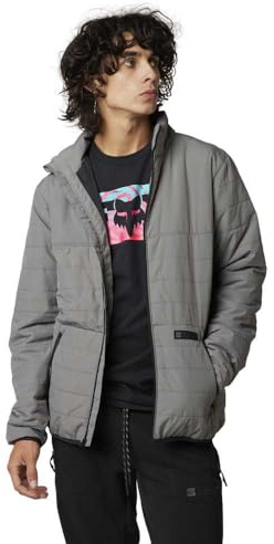 Fox Racing - HOWELL PUFFY JACKET Oberbekleidung - Erwachsene Herren - Lifestyle-Jacke, Freizeitjacke, Sportjacke, Hoodie, Dunkelgrau, S