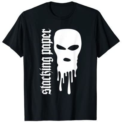 Gangster Hip Hop Rapper Sturmhaube Skimaske Streetwear T-Shirt