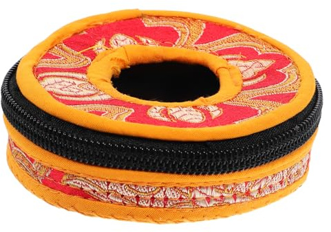 Glockenring-Set, Klangschale, Kissen, Bauchtanz, Becken, Abdeckung, Meditationsring, tibetische Tingsha-Glocken, Taschen, Koffer, tibetische Tingsha-Glocken, Aufbewahrungstaschen, manuell. Läuten S